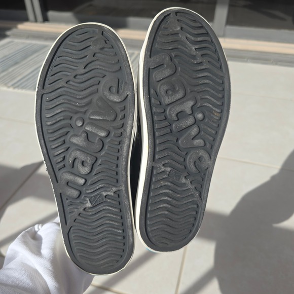 Native Shoes Jefferson Water Shoes Black Rubber Slip On Women Size 8 - Picture 8 of 8